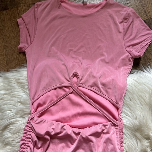 LUCY IN THE SKY Cutout Dress In Pink - Picture 5 of 7